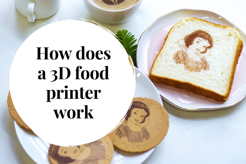 How does a 3D food printer work