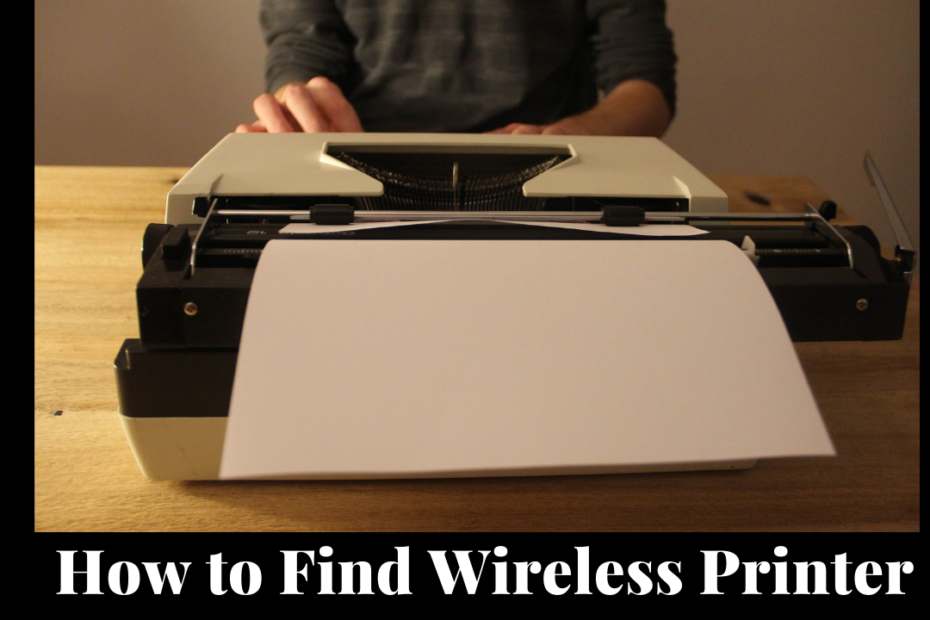 how to find wireless printer