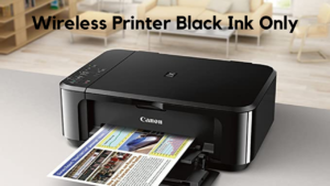 wireless printer black ink only